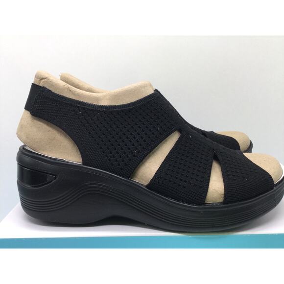 Bzees Double Up Slingback Wedge Sandal 9W NIB - Picture 8 of 12